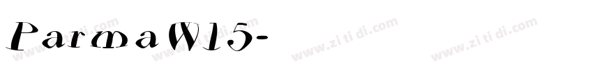 Parma W15字体转换